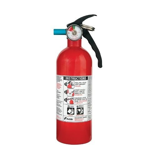 Kidde 2 lb BC Dry Chemical Fire Extinguisher (5-B:C) with Strap Bracket