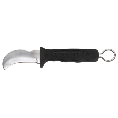 Klein Tools 1570-3 Cable/Lineman's Skinning Knife with Hook Blade, Notch & Ring