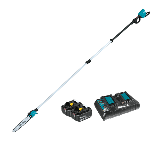 Makita XAU02PTB 36V (18V X2) LXT Brushless 10 IN Telescoping Pole Saw Kit, 13 FT Length (5.0Ah)