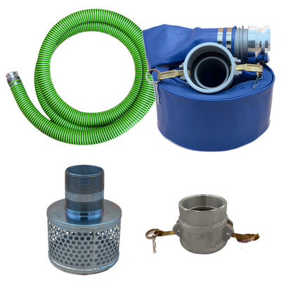 Alliance Hose PKM1-300 3 IN Pump Hose Kit (25 FT Discharge, 20 FT Suction, Strainer)