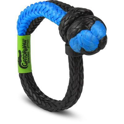 Bubba Rope NexGen Gator-Jaw PRO Soft Shackle, 1/2 IN, 75,000 lb, Blue/Black