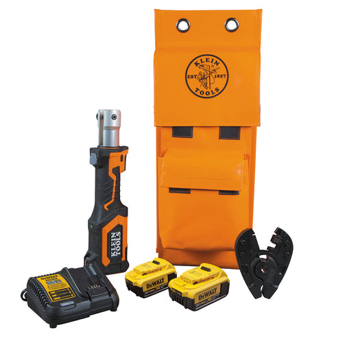 Klein Tools BAT207T54H Battery-Operated Bolt Cutter Kit, Steel, 4 Ah (2 Batteries, Charger, Bag)