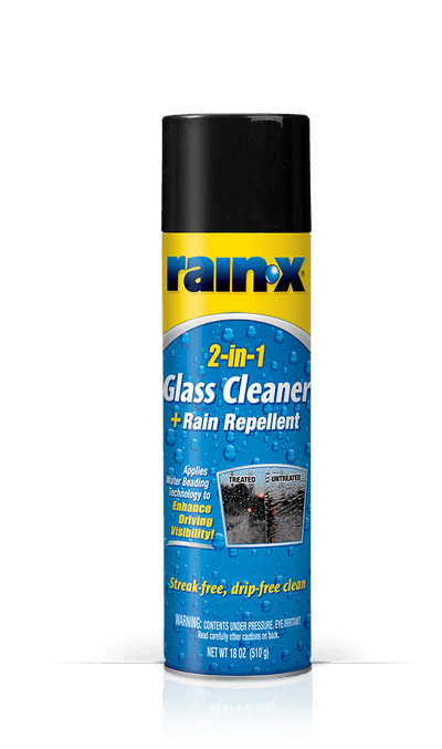Rain-X 5080233 2-in-1 Glass Cleaner & Rain Repellent, 18 oz Aerosol