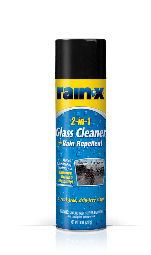 Rain-X 5080233 2-in-1 Glass Cleaner & Rain Repellent, 18 oz Aerosol