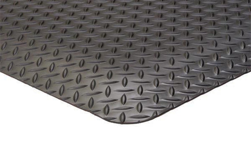 Apache Mills Diamond Foot Anti-Fatigue Mat, 2 FT x 3 FT, Black