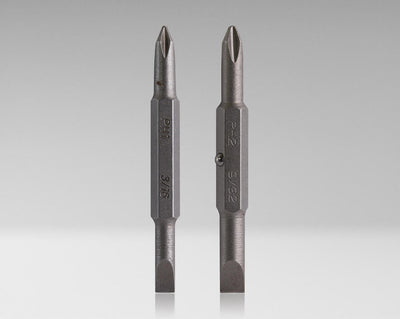 Jonard Tools SD-RB12 Replacement Bit Set - Phillips #1/Slotted 3/16 IN & Phillips #2/Slotted 9/32 IN