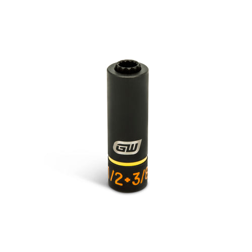 GEARWRENCH GWLS1238 Lineman 2-in-1 12 Point Impact Socket, 3/8 IN x 1/2 IN, 1/2 IN Drive