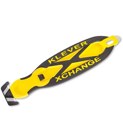 Klever Kutter X-Change Safety Box Cutter, Narrow Head, Yellow (KCJ-XC-20Y)