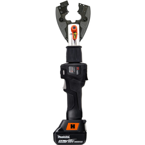 Huskie Tools SLA-MK7NDCUTX 6-Ton Inline Crimping & Cutting Tool with Cutting Jaw, Makita LXT (Tool Only)