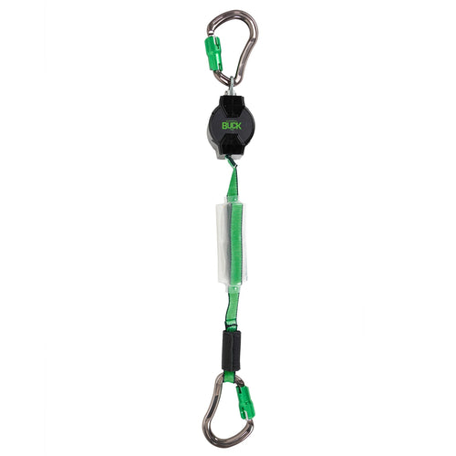 Buckingham 6009-64AA 6 FT Mini BuckLimiter Self-Retracting Lanyard, 420 lb, ANSI Z359.14-2021 Class 1