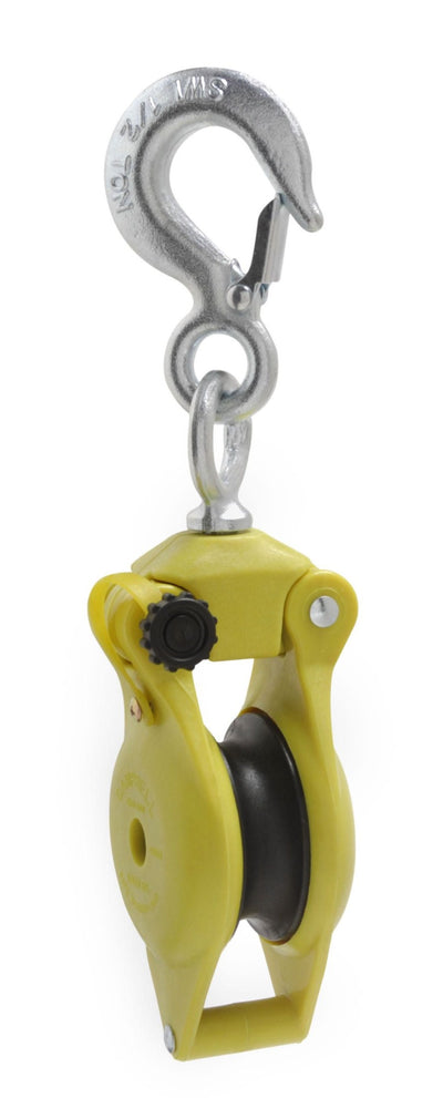 Campbell CHB300 3 IN Hand Line Utility Block with Latched Swivel Hook, 1,000 lb WLL