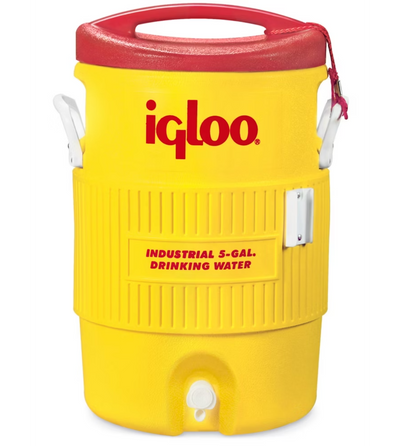 Igloo 451 400 Series Industrial Water Cooler, 5 Gallon, Safety Yellow