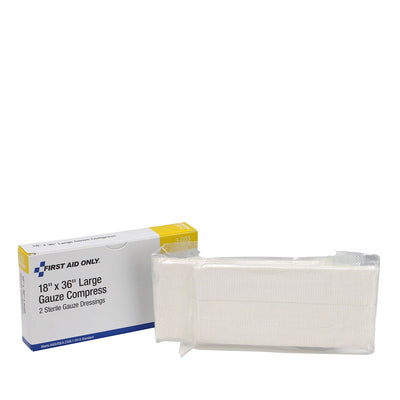 Pac-Kit / First Aid Only 3-003-003 Sterile Gauze Compress, 18 IN x 36 IN, 2/Box