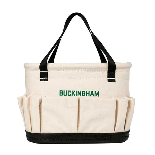 Buckingham 121615CH1L Oval Canvas Aerial Bucket, 29 Pockets, 14 IN x 7 IN x 10-1/2 IN