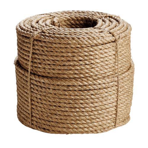 Erin Rope TWM120100 Manila Hand Line, 3/8 IN x 100 FT, Crown & Eye Splice