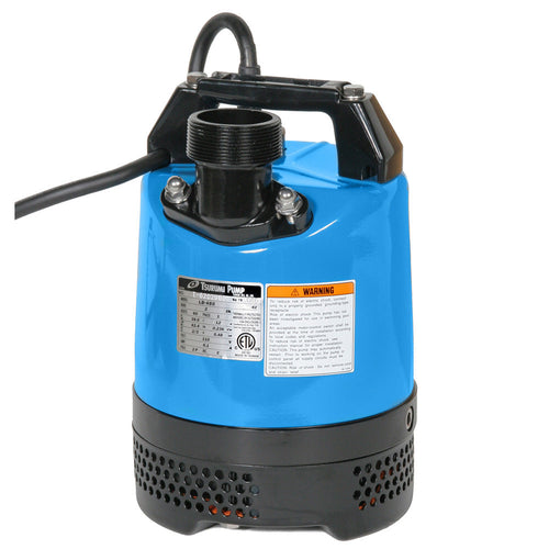 Tsurumi LB-480-62 Submersible Dewatering Pump, 2/3 HP, 2 IN Discharge, 115V
