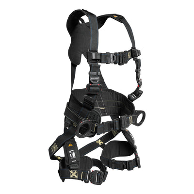 FallTech 8079QC2X FT-Arc Flash 3D Construction Belted Full Body Harness, Overmolded Quick Connect, 2X-Large