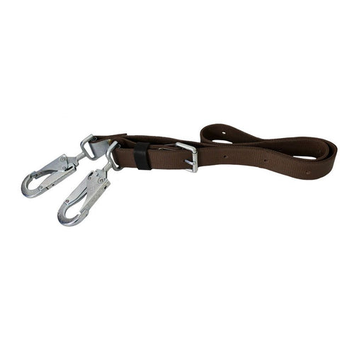 Buckingham 386699E 6-Ply Neoprene Impregnated Positioning Strap, 6 FT 6 IN, Tongue Buckle, Steel Locking Snaphook